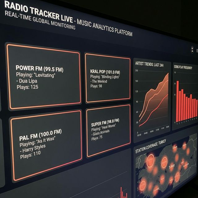 RTV Music Tracking - Real-Time Monitoring Platform